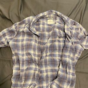 American Eagle Distressed Flannel